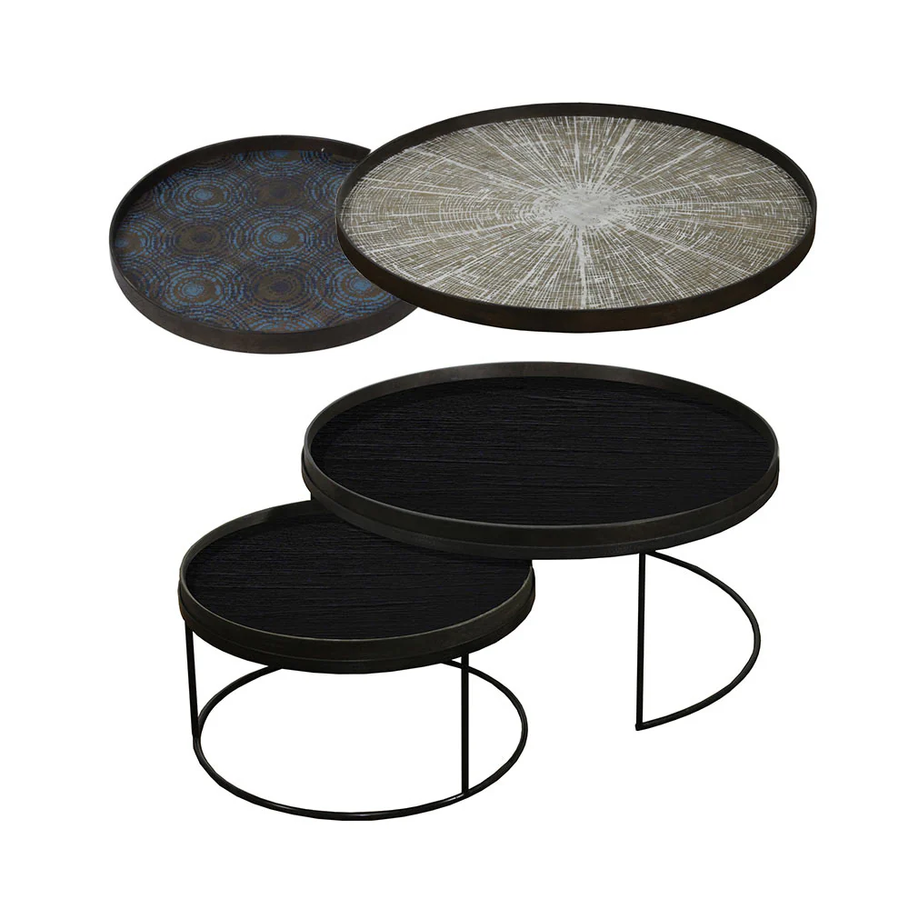 Tray Nesting Tables Low Round XL - Image 4