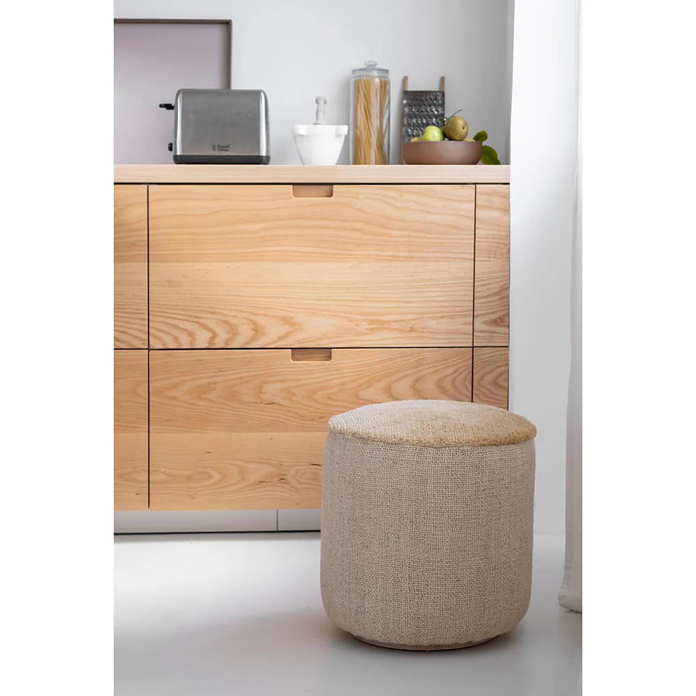 Tres Persian Pouf - Small, Vegetal - Image 5