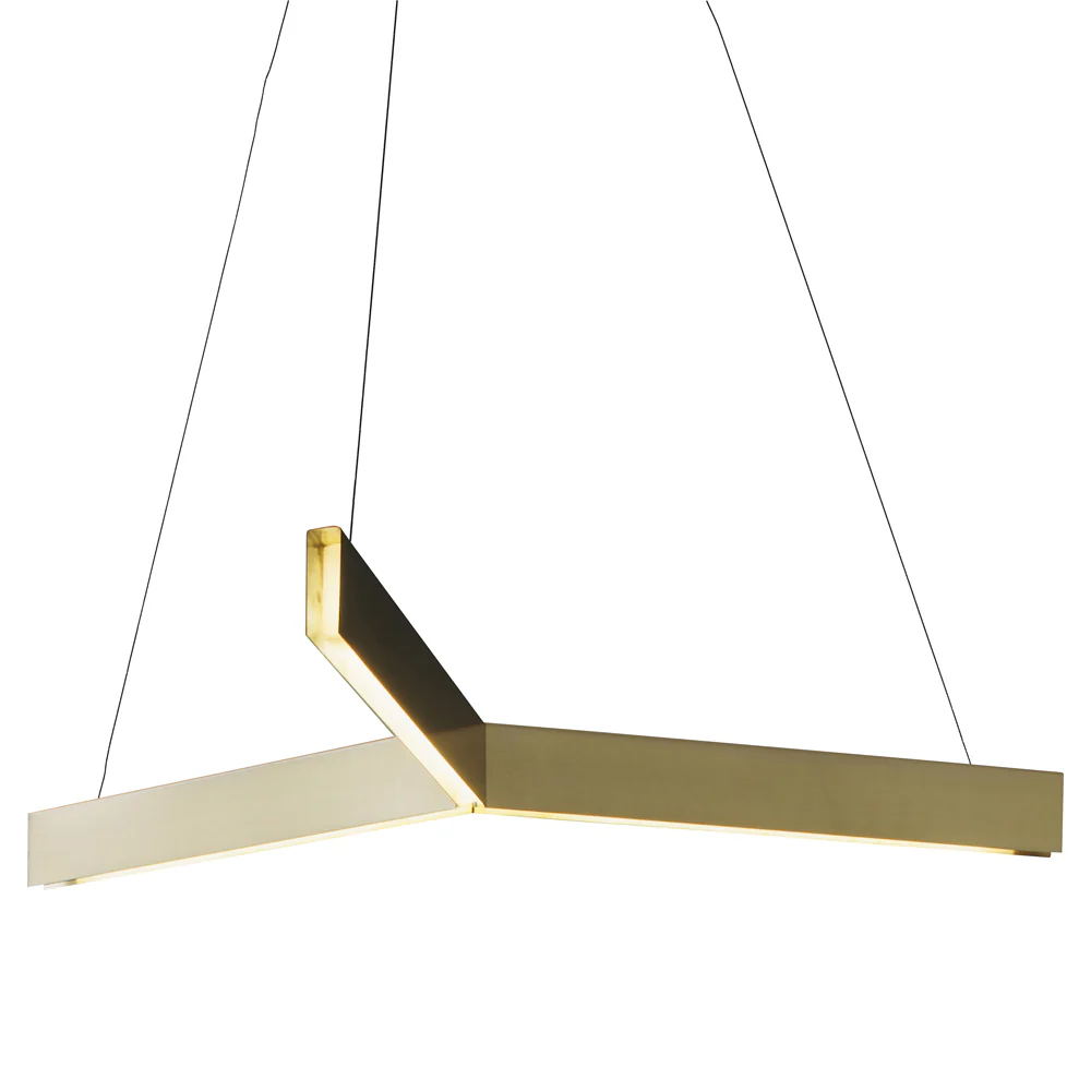 Tri Pendant - Brass