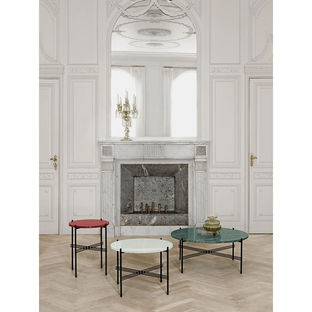 TS Round Coffee Table Medium - Black Marble, Black - Image 4