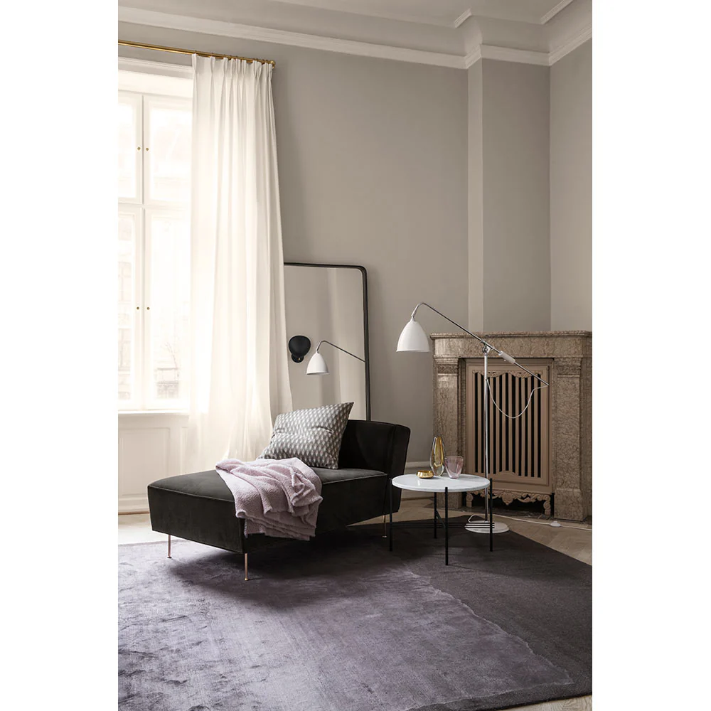 TS Round Coffee Table Small - Neutral White Travertine, Black - Image 5