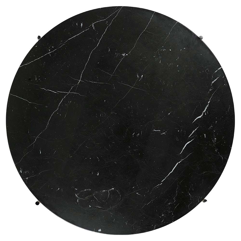 TS Side Table - Black Marble, Polished Steel - Image 2