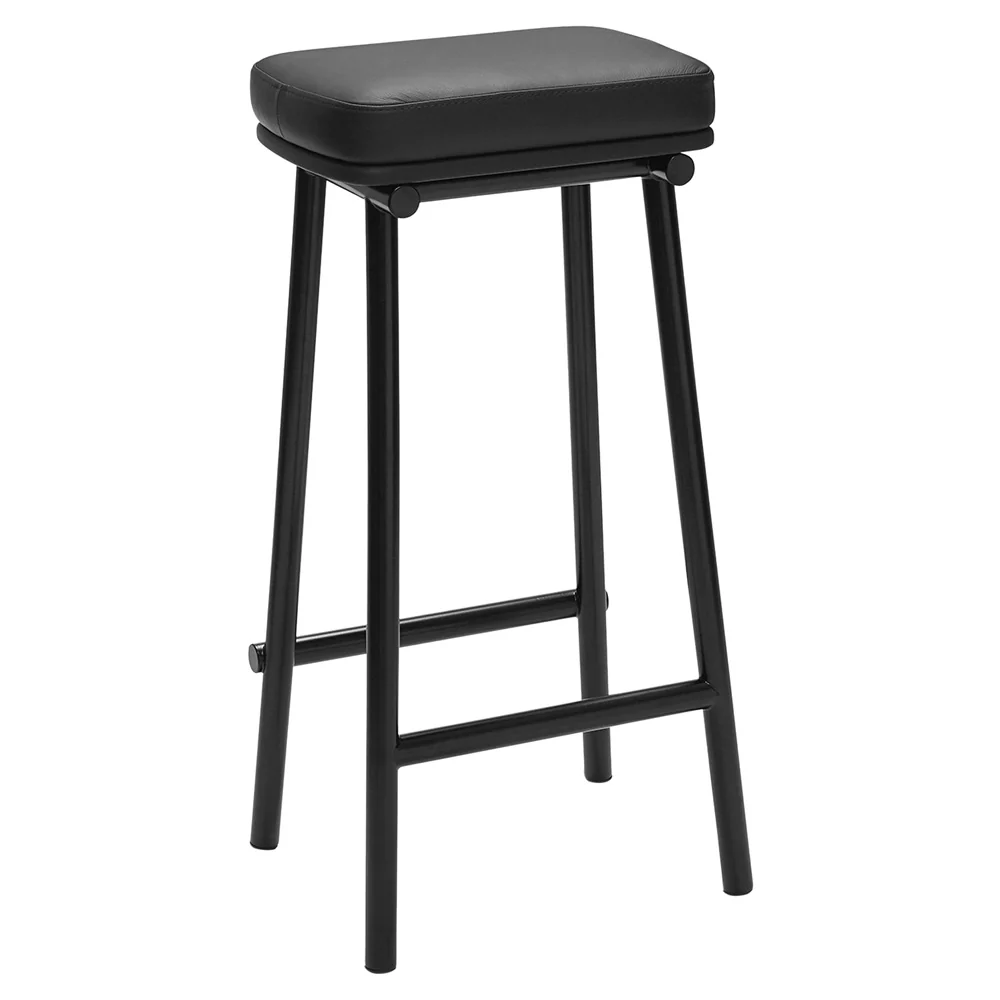 Tubby Tube Upholstered Bar Stool - Savanne Black