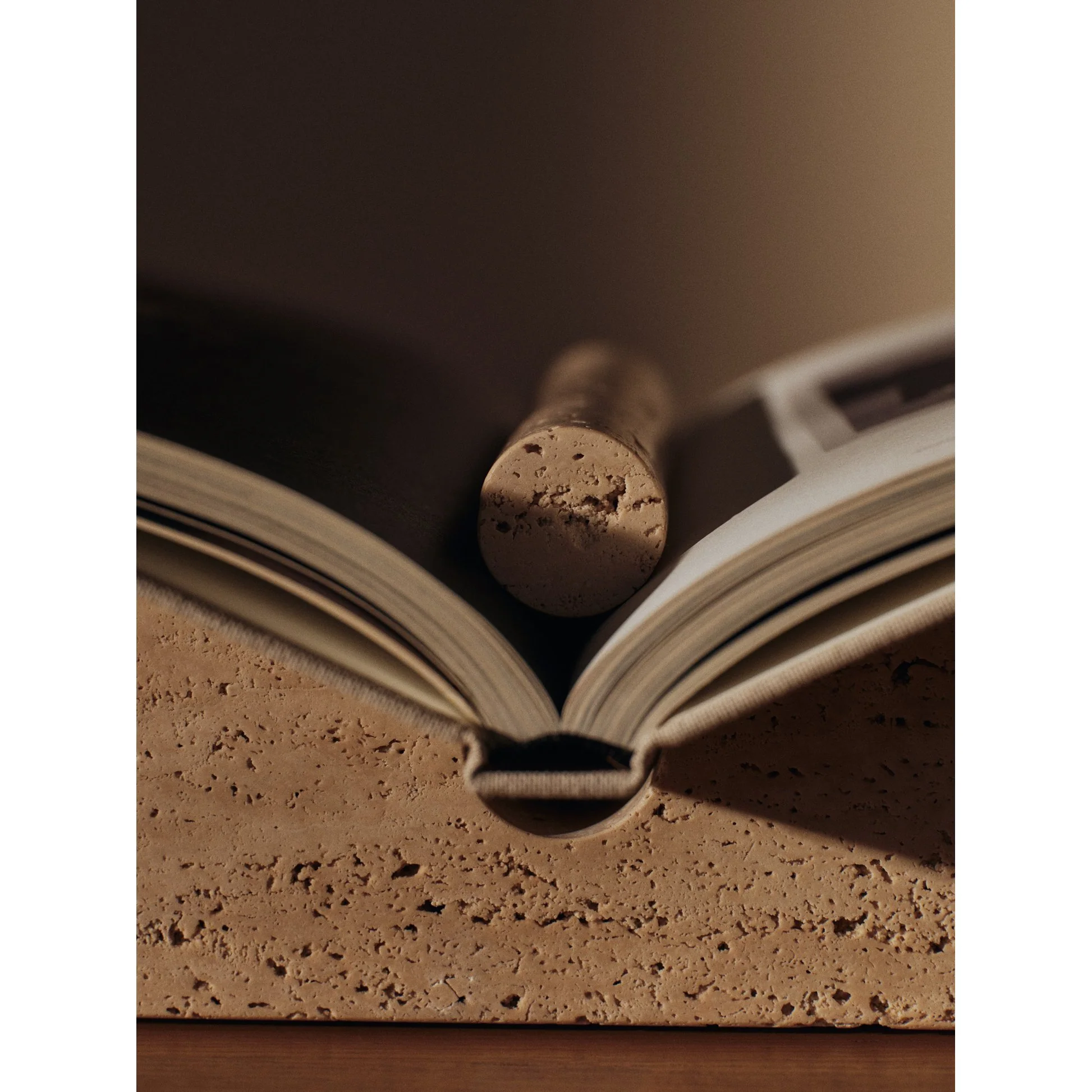 Tvara Book Stand - Travertine - Image 4