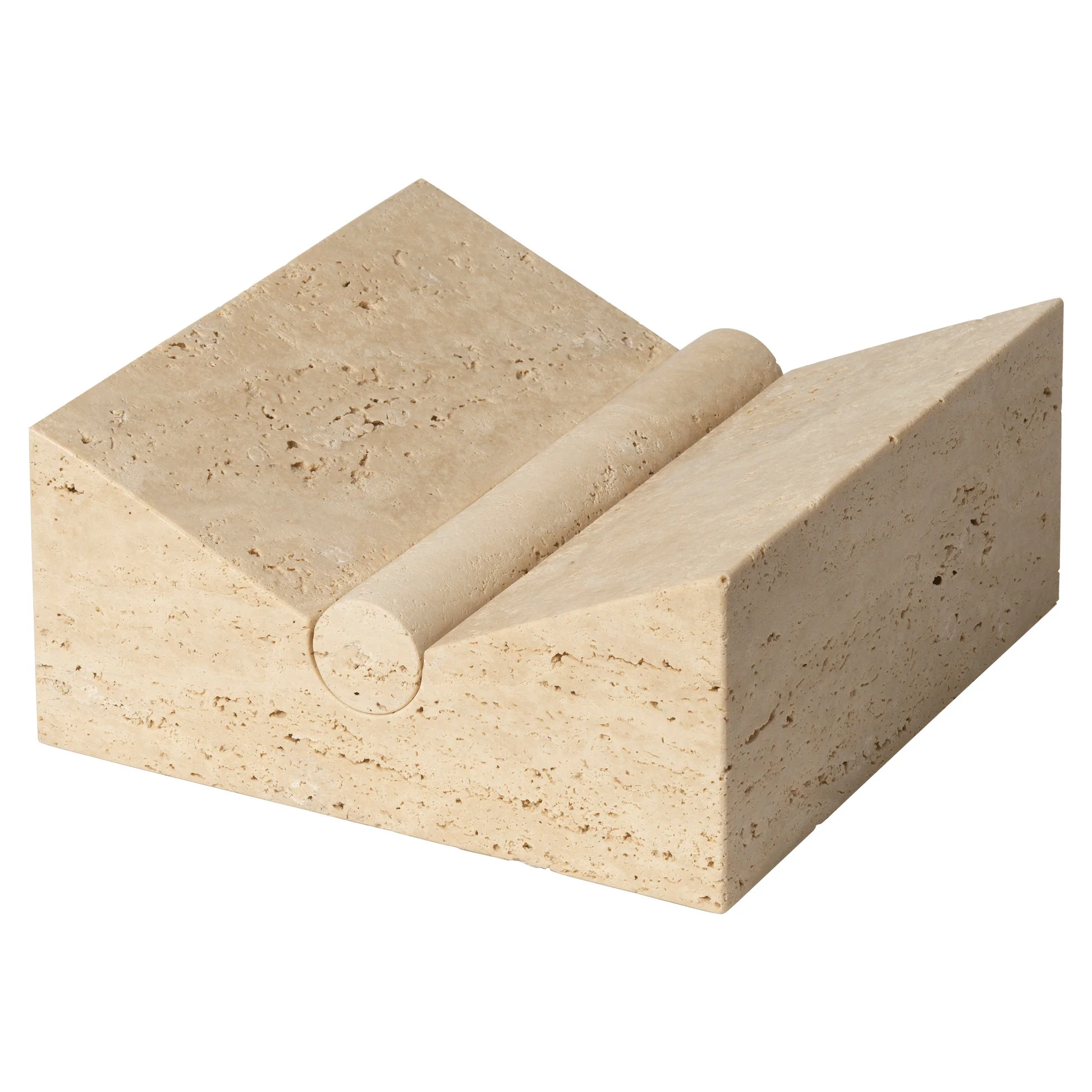 Tvara Book Stand - Travertine