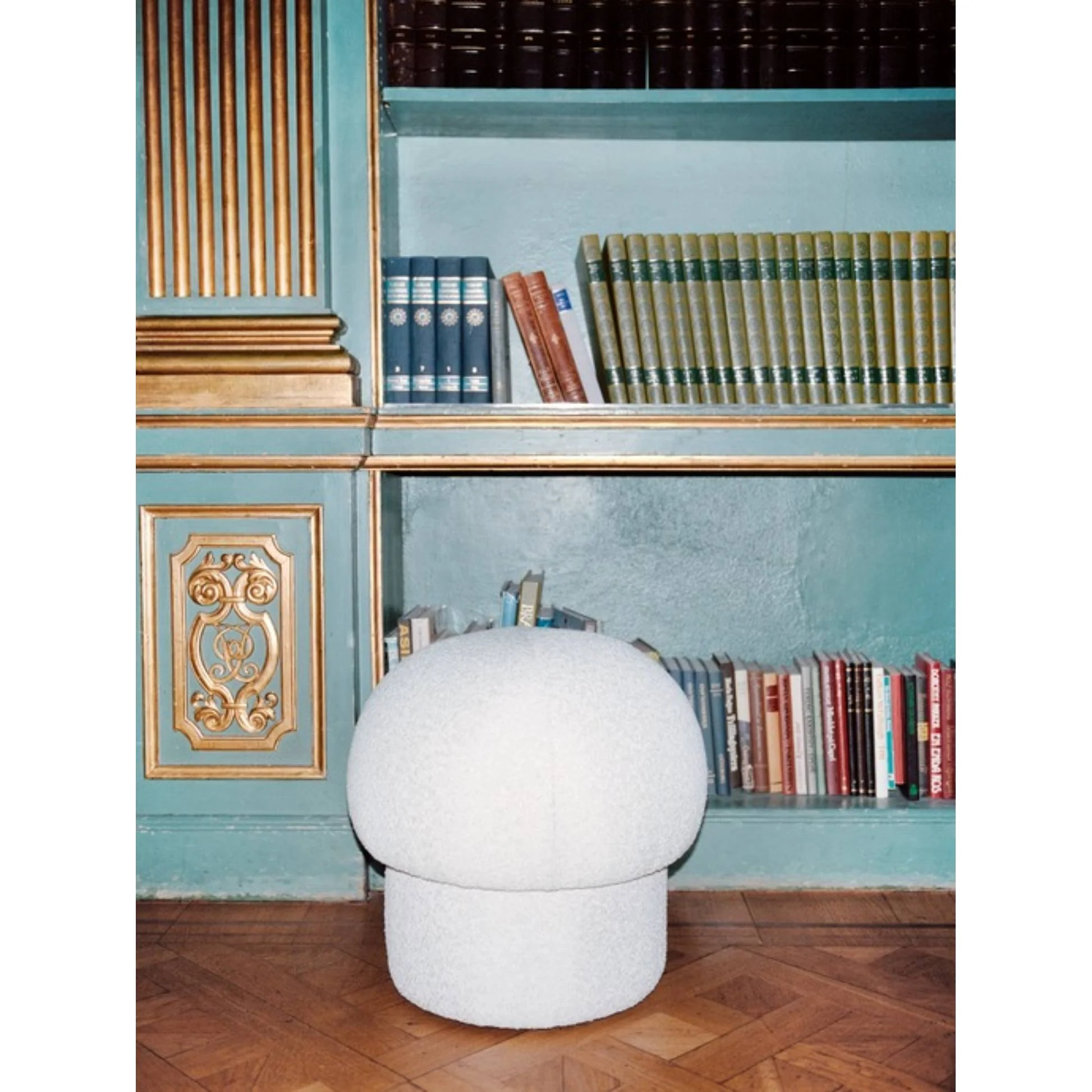 Uno Pouf - Cream, 19"W - Image 4