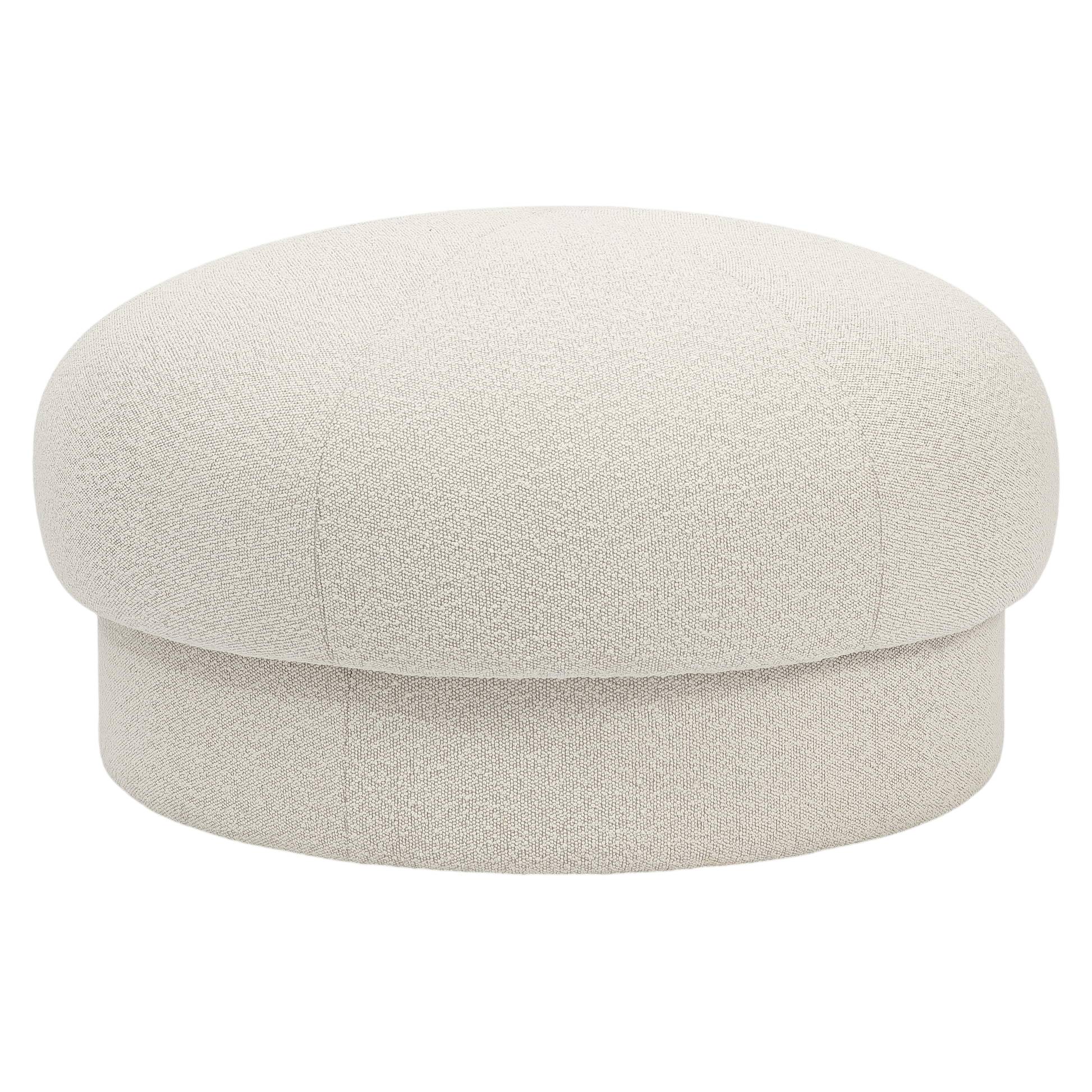 Uno Pouf - Cream, 37"W