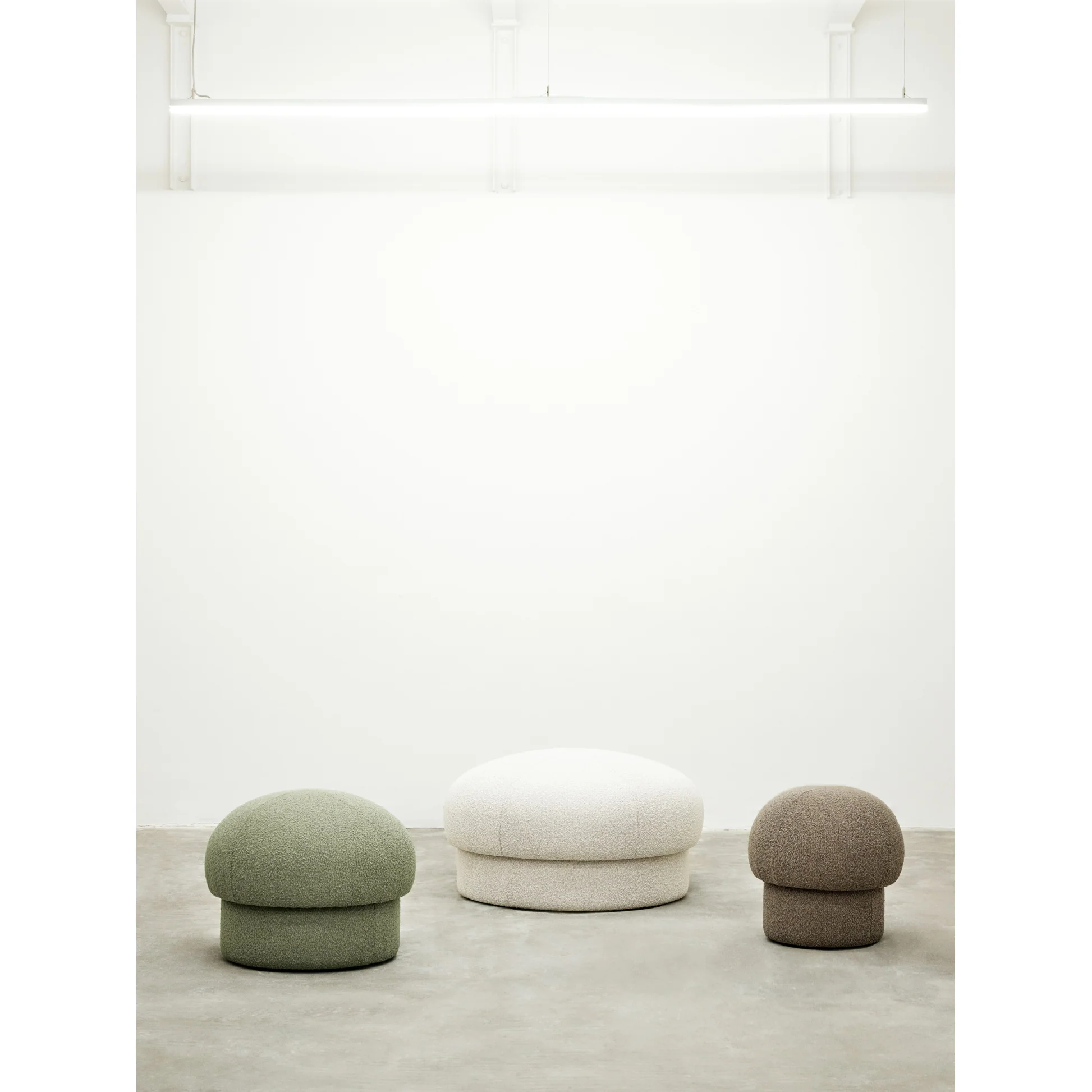 Uno Pouf - Green, 25"W - Image 3