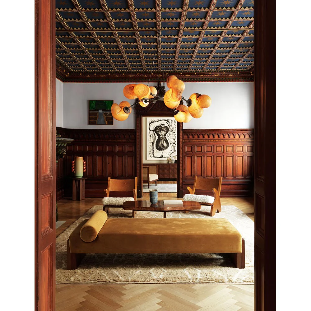 V Daybed - Mustard Yellow Velvet - Image 5