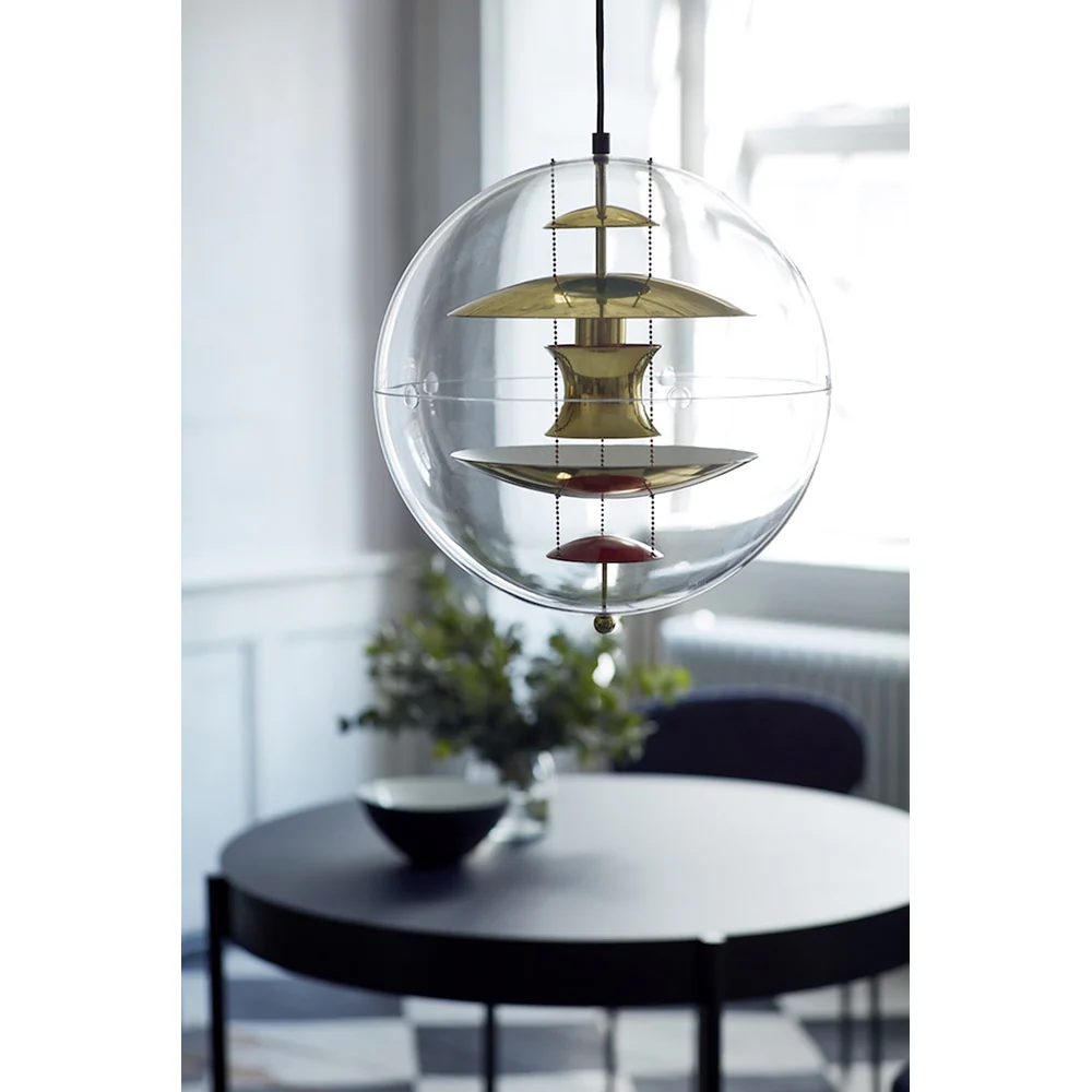 VP Globe Pendant - Brass, Red, Blue - Image 4
