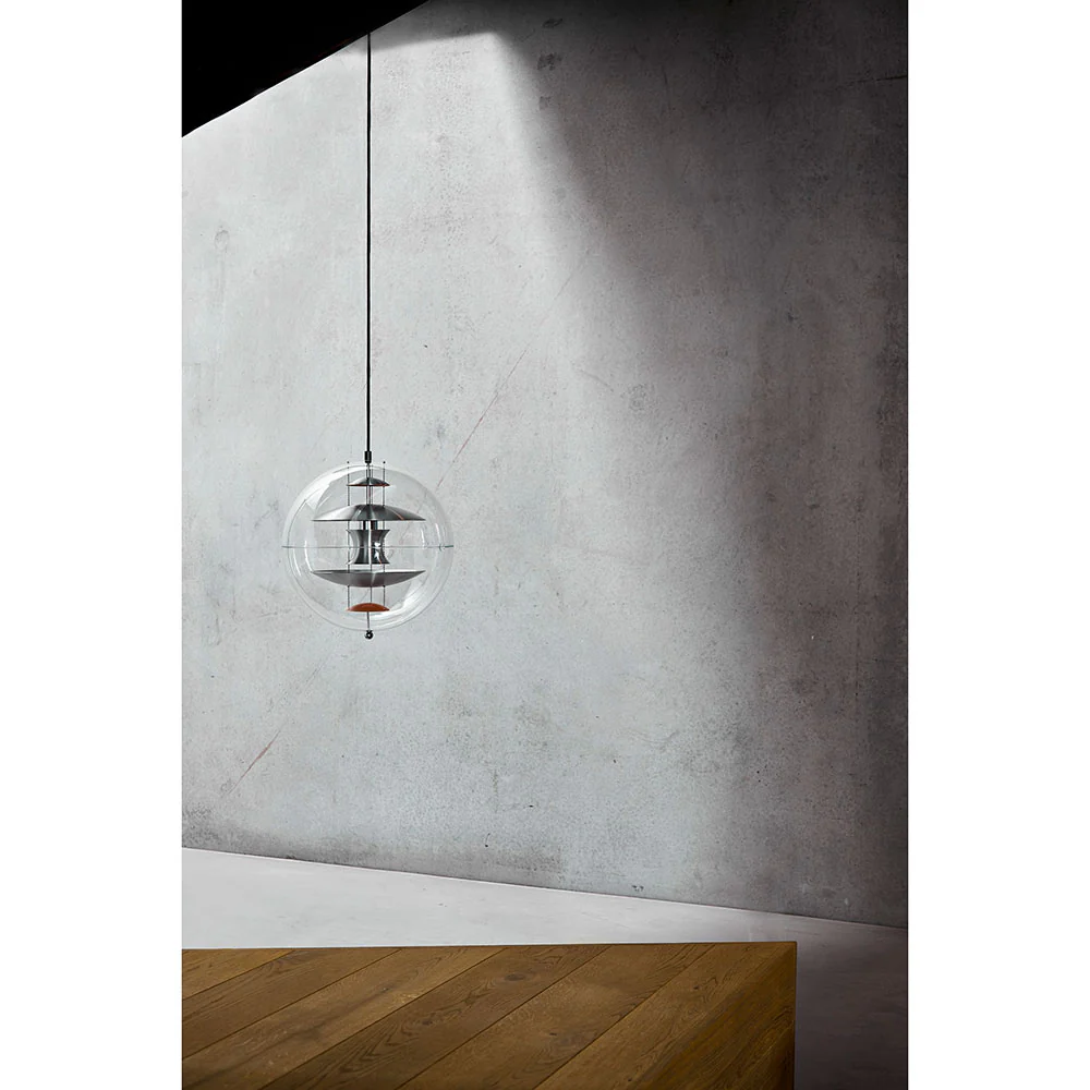 VP Globe Pendant - Brushed Alu, Orange - Image 11