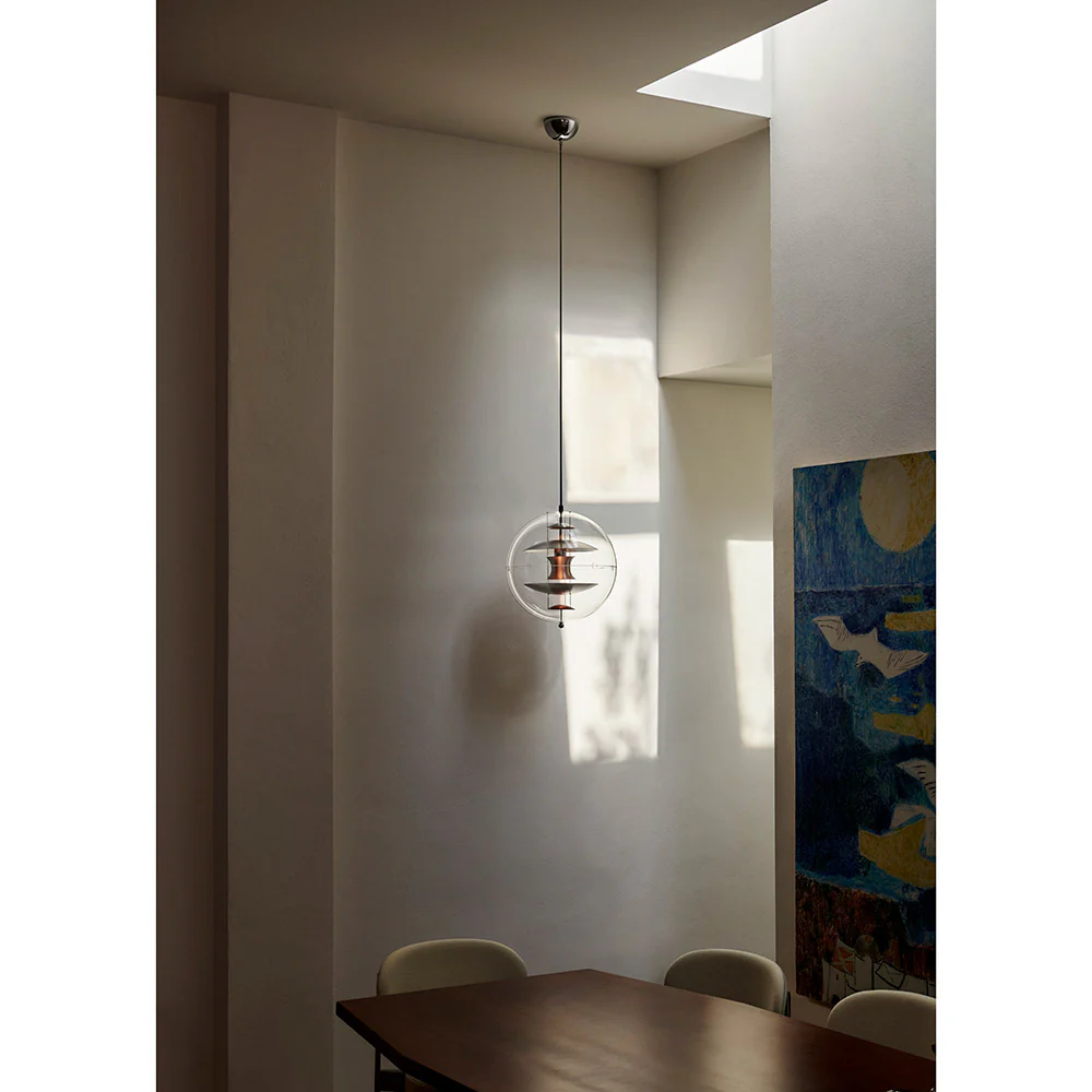 VP Globe Pendant - Brushed Alu, Orange - Image 5