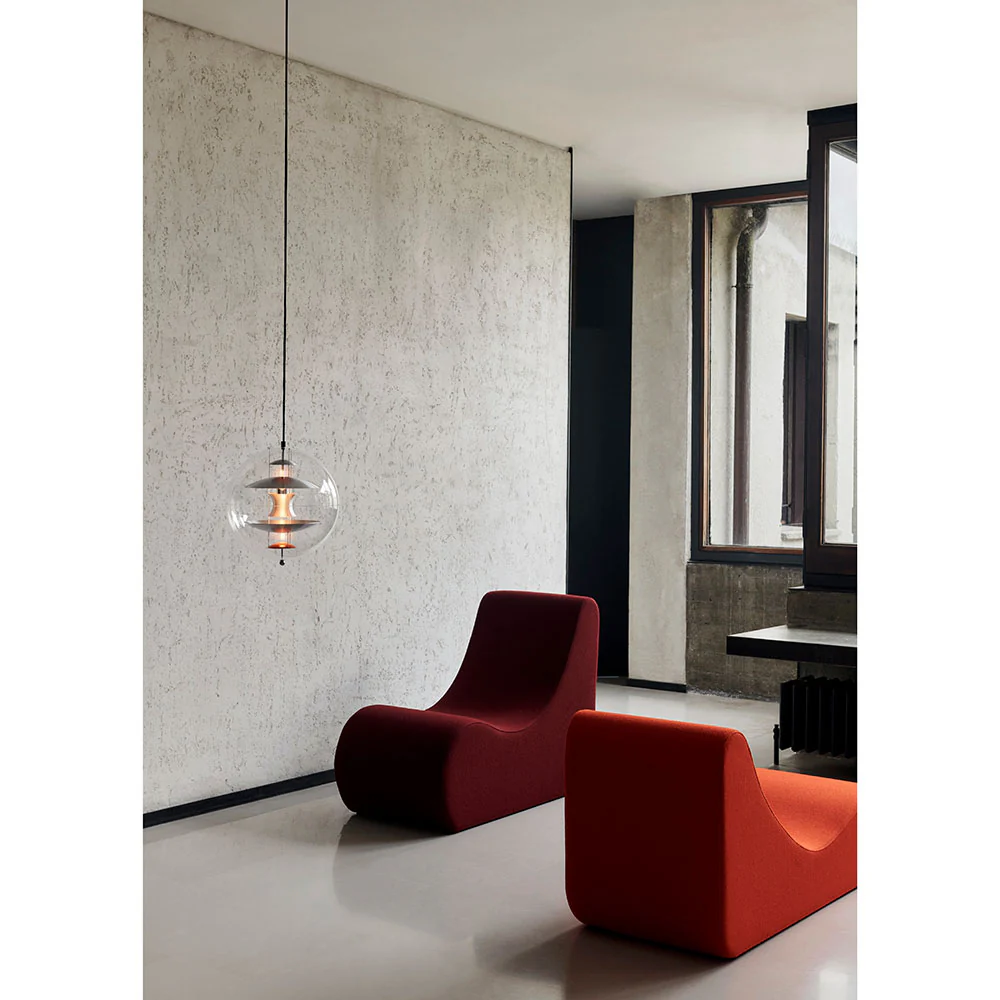 VP Globe Pendant - Brushed Alu, Orange - Image 6
