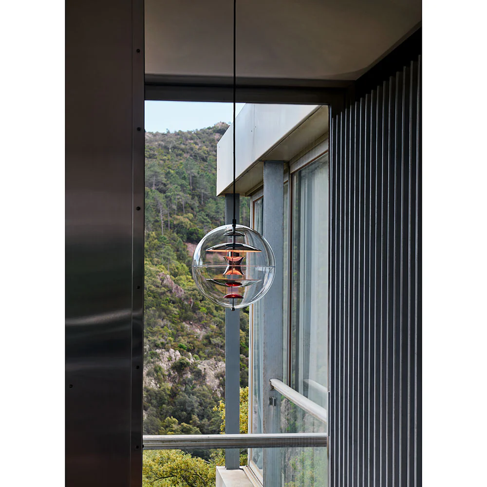 VP Globe Pendant - Brushed Alu, Orange - Image 7