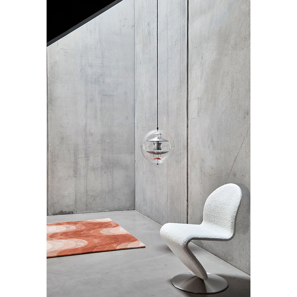VP Globe Pendant - Brushed Alu, Orange - Image 8