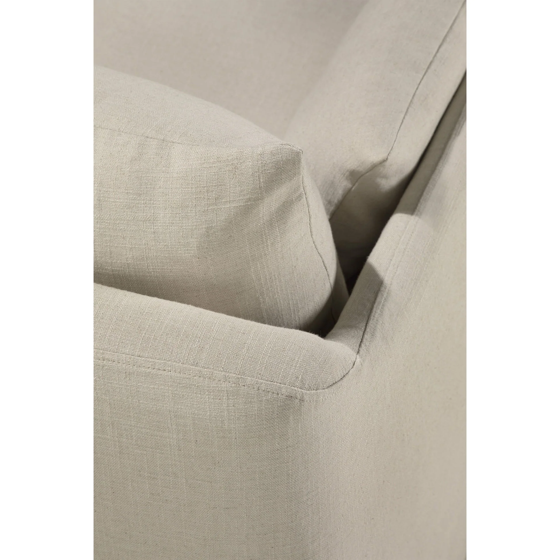 Weave 2 Seater Sofa - Bone, Removable Cover - Image 5