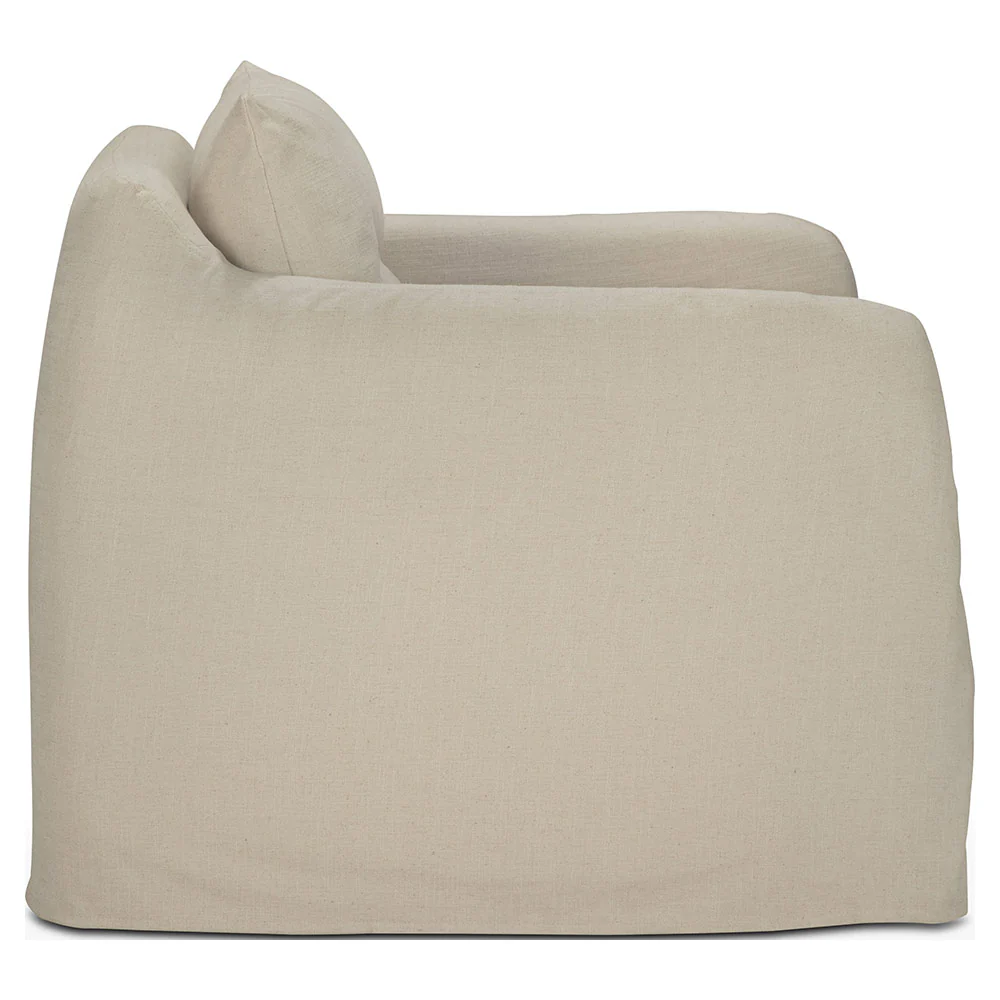 Weave Lounge Chair - Bone, Removable Cover - Image 3