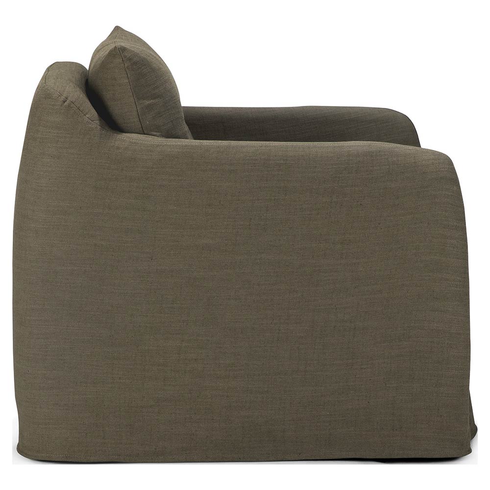 Weave Lounge Chair - Green, Removable Cover - Image 3