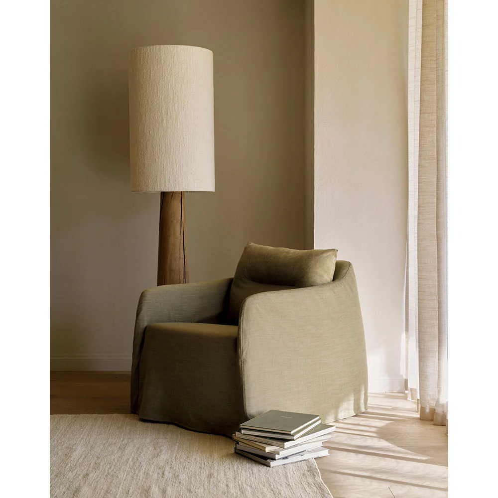 Weave Lounge Chair - Green, Removable Cover - Image 6