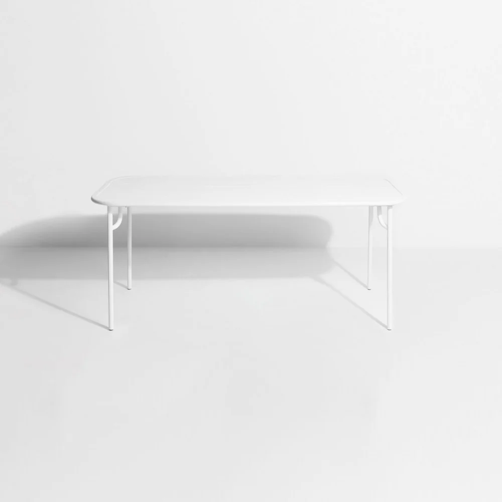 Week-End Rectangular Garden Table - White - Image 2