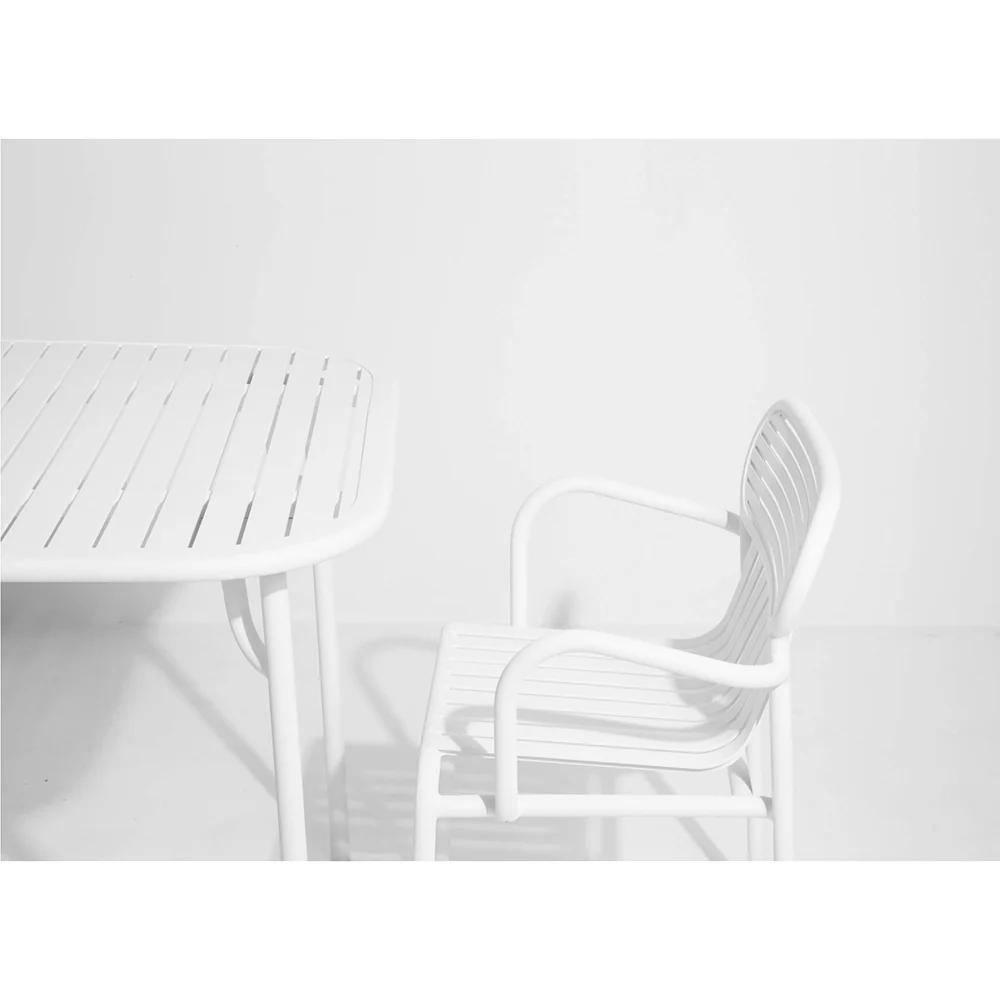 Week-End Square Garden Table - White - Image 4