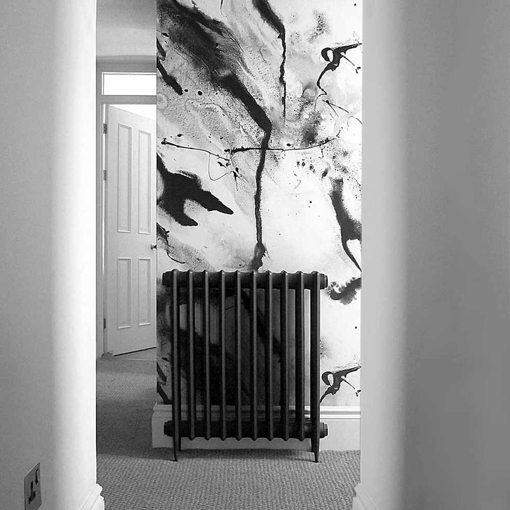 Whirling Dervish Wallpaper - White 3 Panels - Image 3