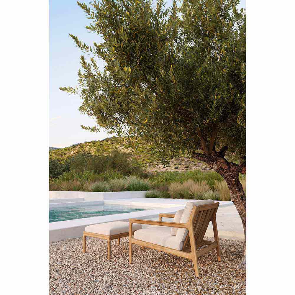 White Boucle Light Outdoor Cushion - Lumbar, Set of 2 - Image 7