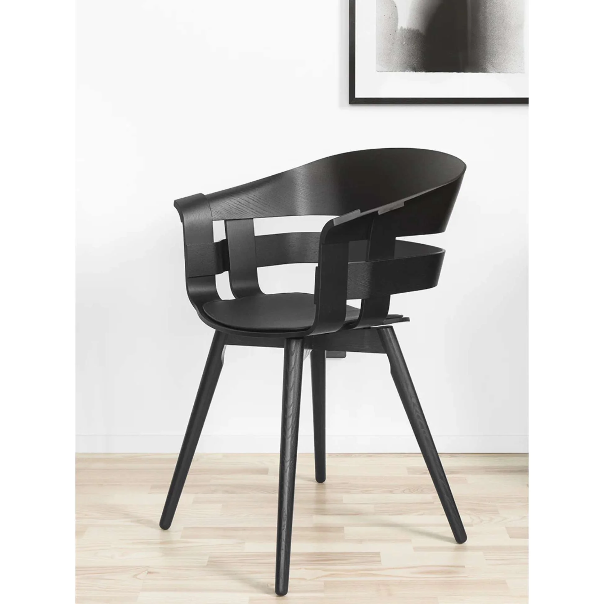 Wick Chair - Black Seat, Black Base - Image 4