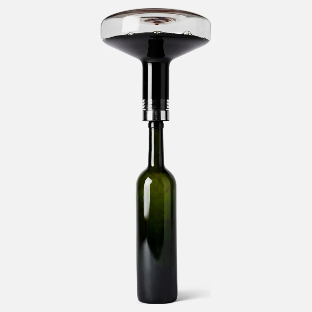Wine Breather Carafe Deluxe - Clear, Gray - Image 3