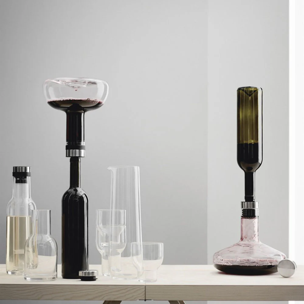 Wine Breather Carafe Deluxe - Clear, Gray - Image 4