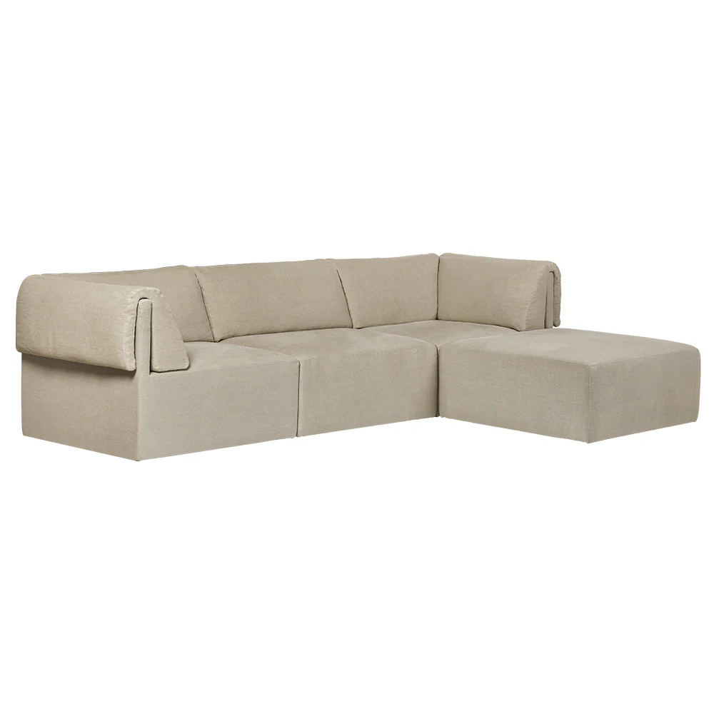 Wonder Modular Sofa - 3 Seater with Chaise Lounge