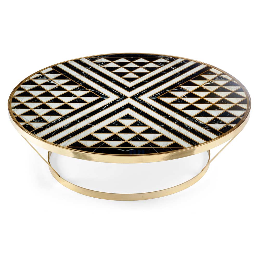 York Round Coffee Table - Noir