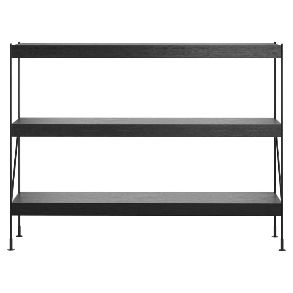 Zet Storage System 44.9''H - Black Steel, Black Oak - Image 2