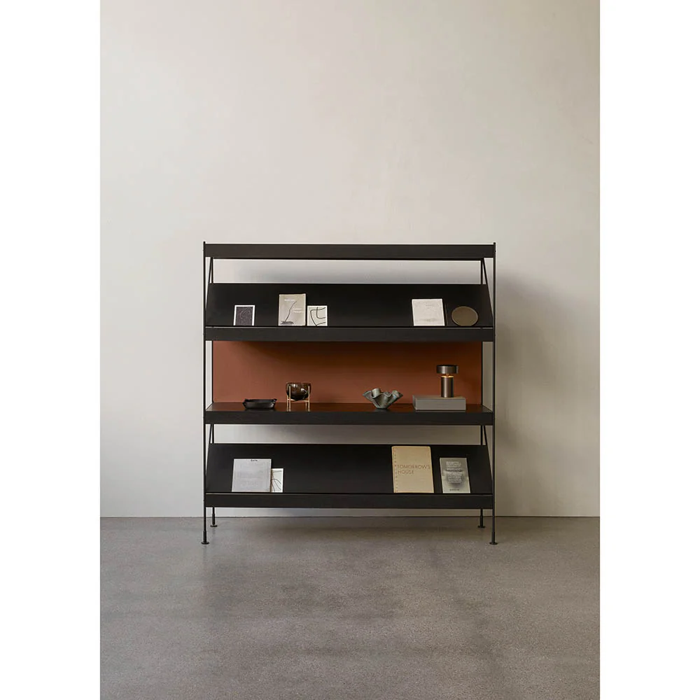 Zet Storage System 44.9''H - Black Steel, Black Oak - Image 4